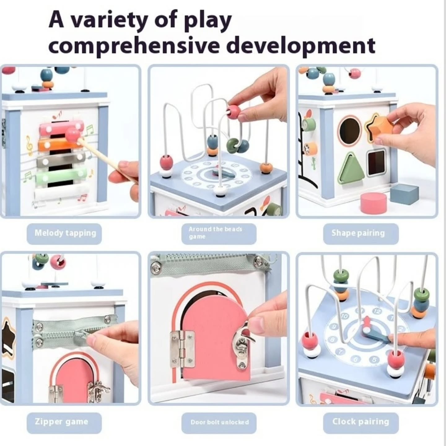 Cube d'activités Montessori