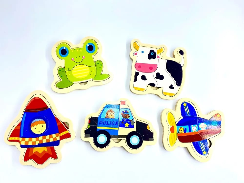 Pack Montessori  Apprendre et jouer de 9 jouets éducatifs en bois
