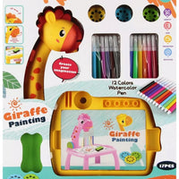 Table de peinture à projecteur intelligent style girafe.
