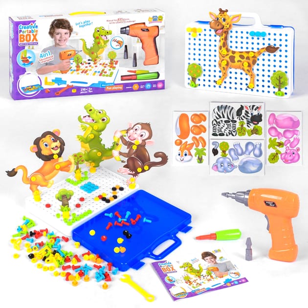 Coffret créatif portable 198 pièces