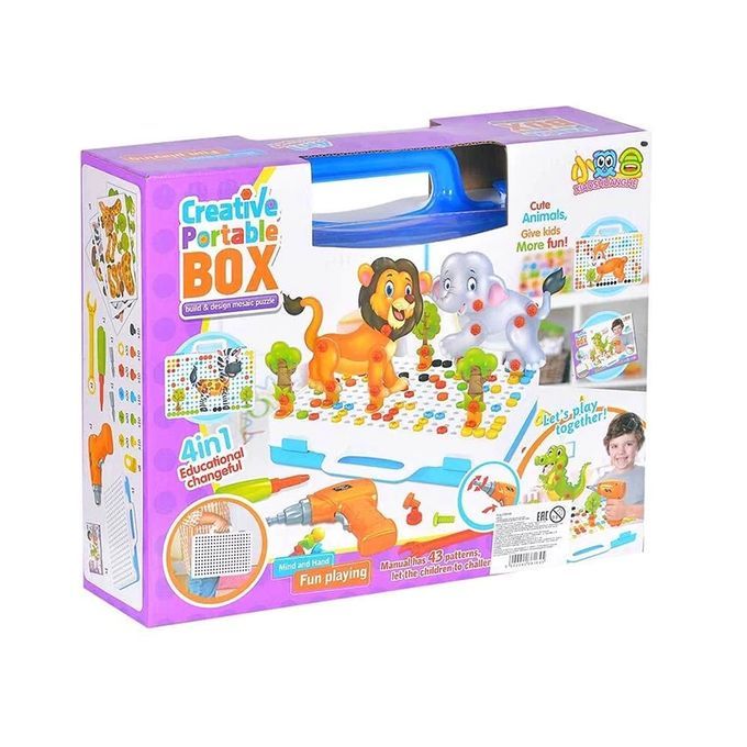 Coffret créatif portable 198 pièces