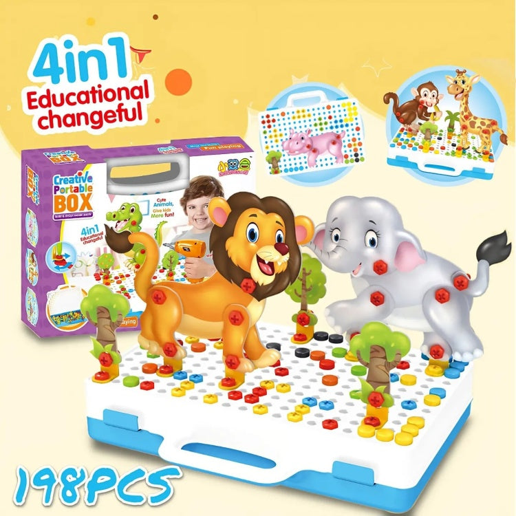 Coffret créatif portable 198 pièces