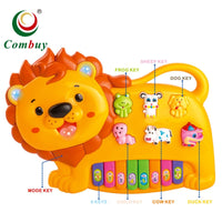 Jouet musical pour bébé Organeta Piano Lion avec lumières
