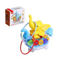 Bateau éléphant avec lumière et musique pour enfants
