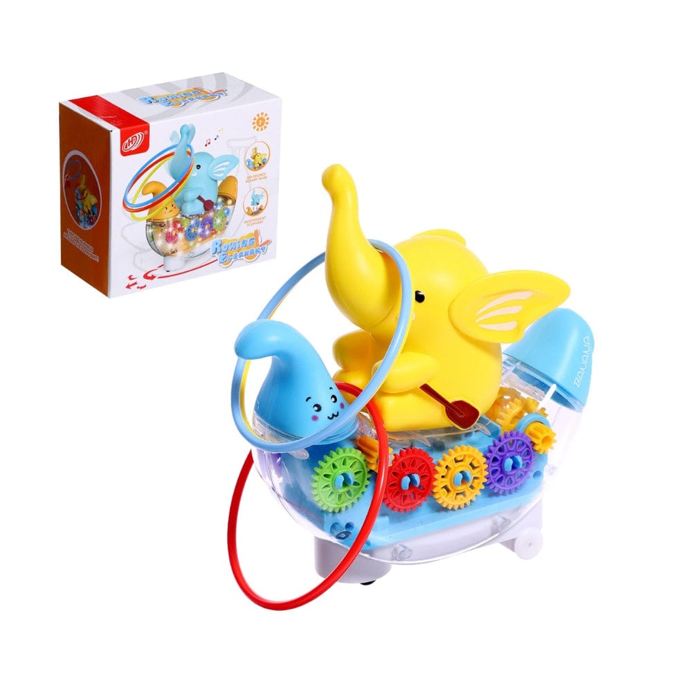 Bateau éléphant avec lumière et musique pour enfants