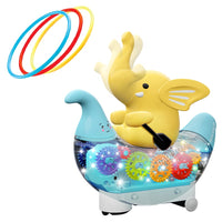 Bateau éléphant avec lumière et musique pour enfants
