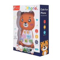 Téléphone Ours pour enfants avec touches éducatives
