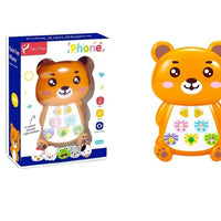 Téléphone Ours pour enfants avec touches éducatives
