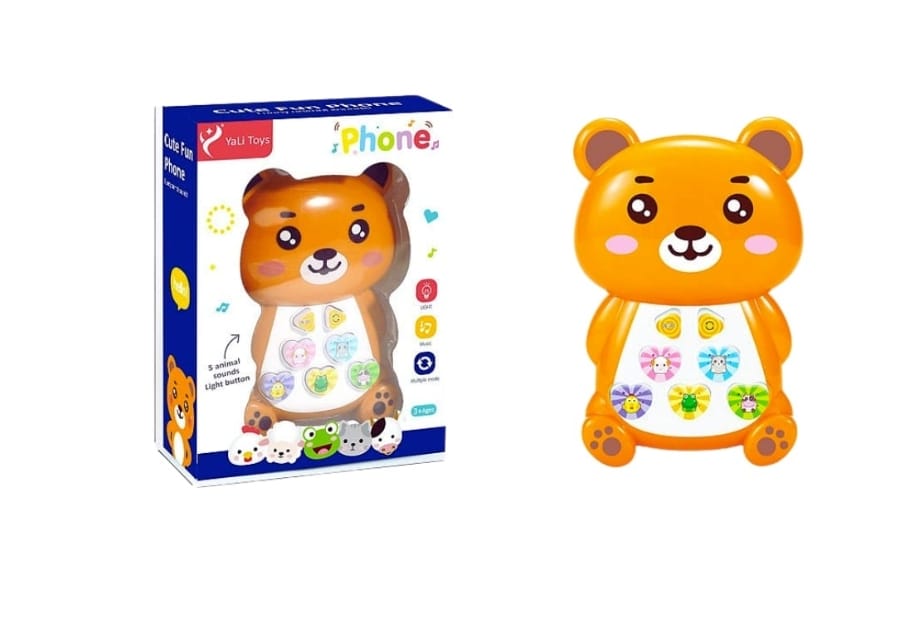 Téléphone Ours pour enfants avec touches éducatives
