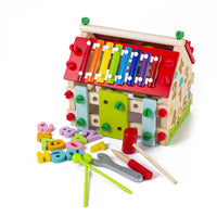 Maison en bois multifonctionnelle 6 en 1 couleur
