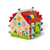 Maison en bois multifonctionnelle 6 en 1 couleur
