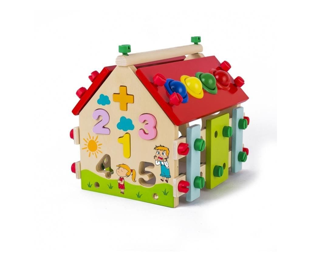 Maison en bois multifonctionnelle 6 en 1 couleur