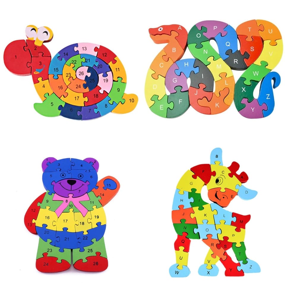 Pack Montessori  Apprendre et jouer de 9 jouets éducatifs en bois