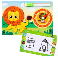 Pack Montessori  Apprendre et jouer de 9 jouets éducatifs en bois
